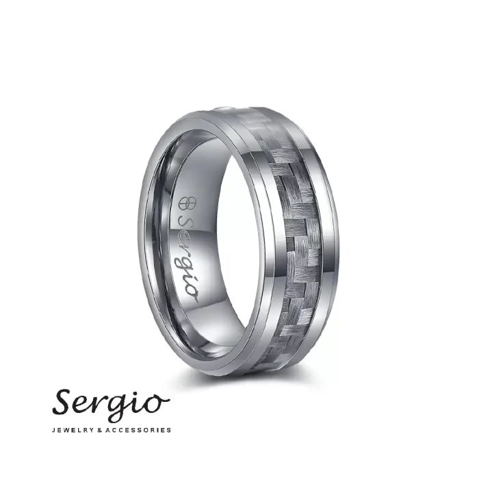 ⁦خاتم سيرجو رجالي⁩ - الصورة ⁦1⁩