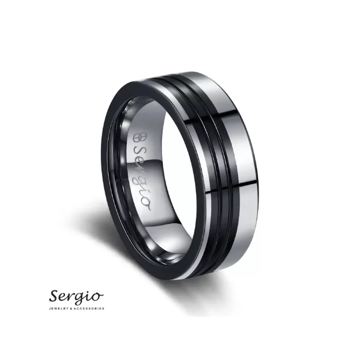 ⁦خاتم سيرجو رجالي⁩ - الصورة ⁦1⁩