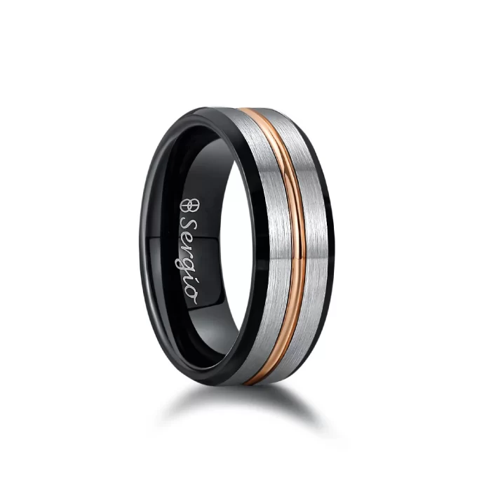 ⁦خاتم سيرجو رجالي⁩ - الصورة ⁦1⁩