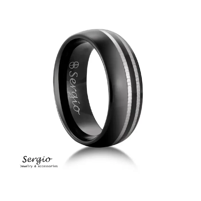 ⁦خاتم سيرجو رجالي⁩ - الصورة ⁦1⁩