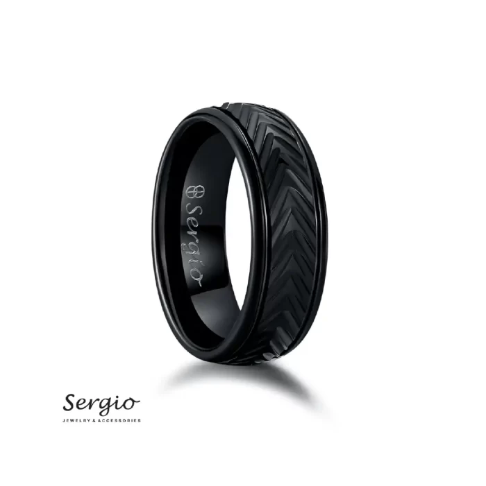 ⁦خاتم سيرجو رجالي⁩ - الصورة ⁦1⁩