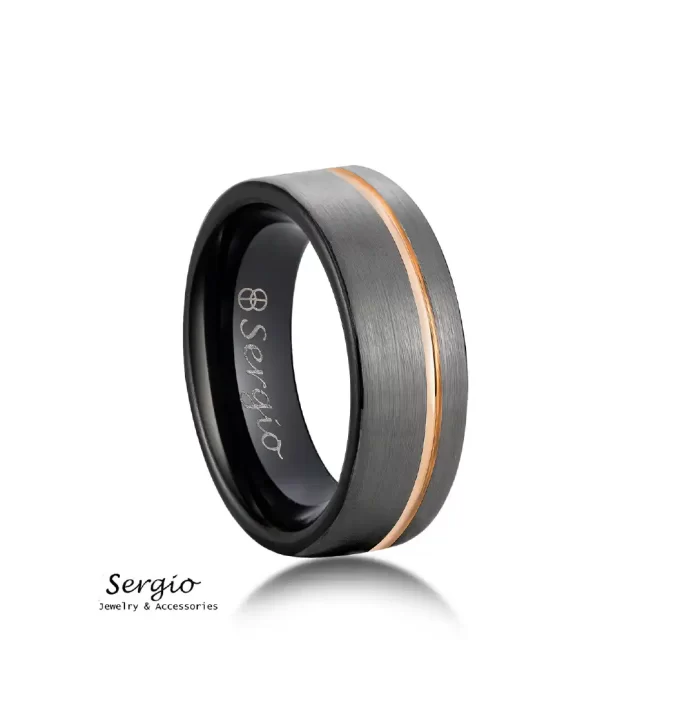 ⁦خاتم سيرجو رجالي⁩ - الصورة ⁦1⁩